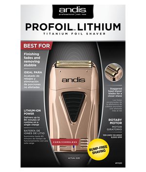 Rasuradora Shaver ProFoil® Cobre con Lámina de Titanio
