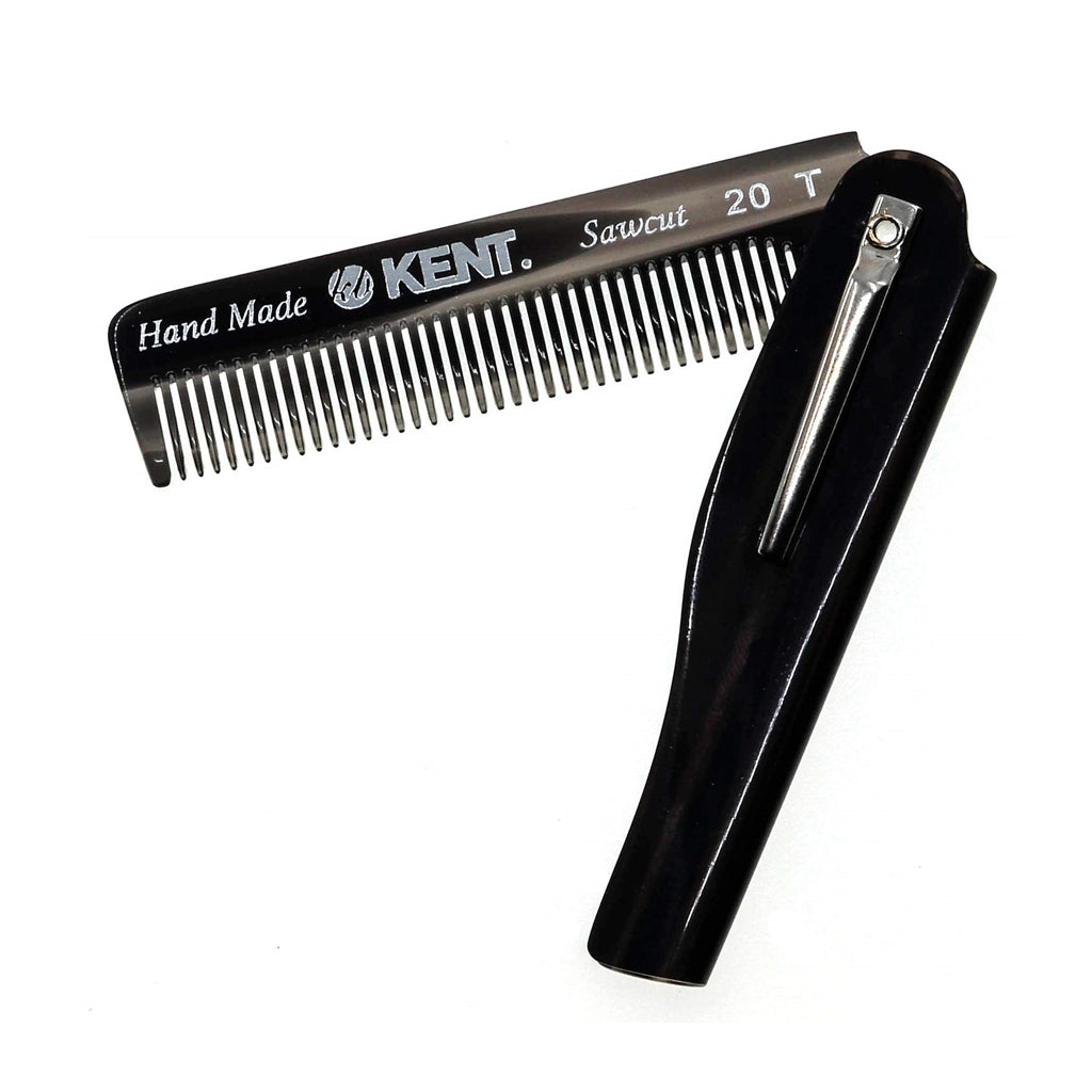 Kent Brushes Peine de Grafito Plegable de Bolsillo con Diente Fino 75mm