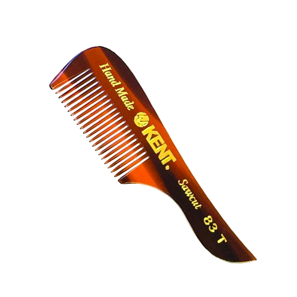Kent Brushes Peine de Bolsillo para Barba y Bigote 83mm Diente Fino