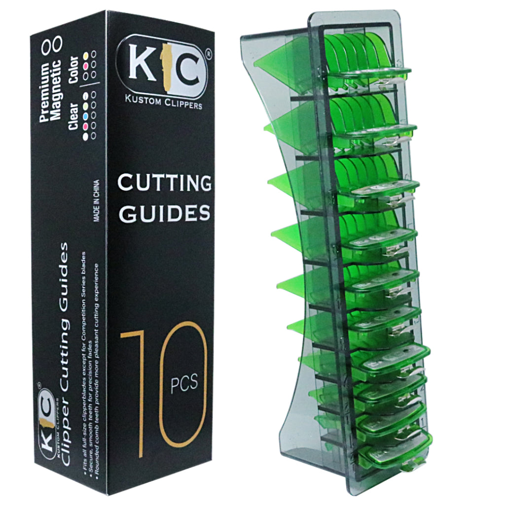 Guías de Corte Premium Verde 10 piezas con Clip Metálico